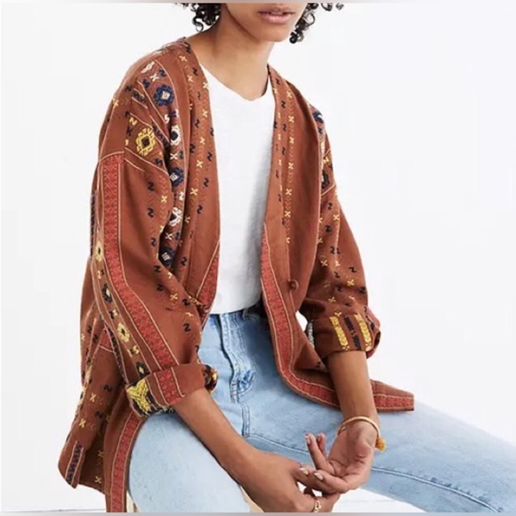 Madewell Jackets & Blazers - Madewell Aztec Embroidered Jacket